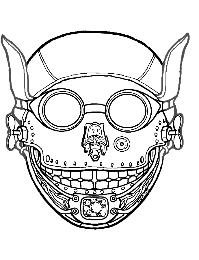 Free printable mask coloring pages for kids steampunk mask coloring pages halloween masks