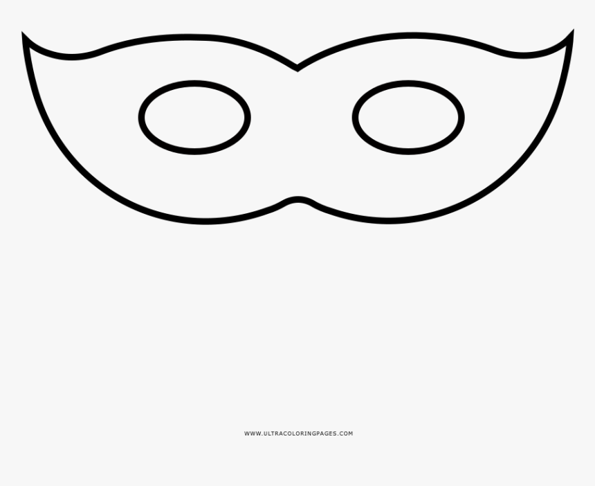 Carnaval mask coloring page