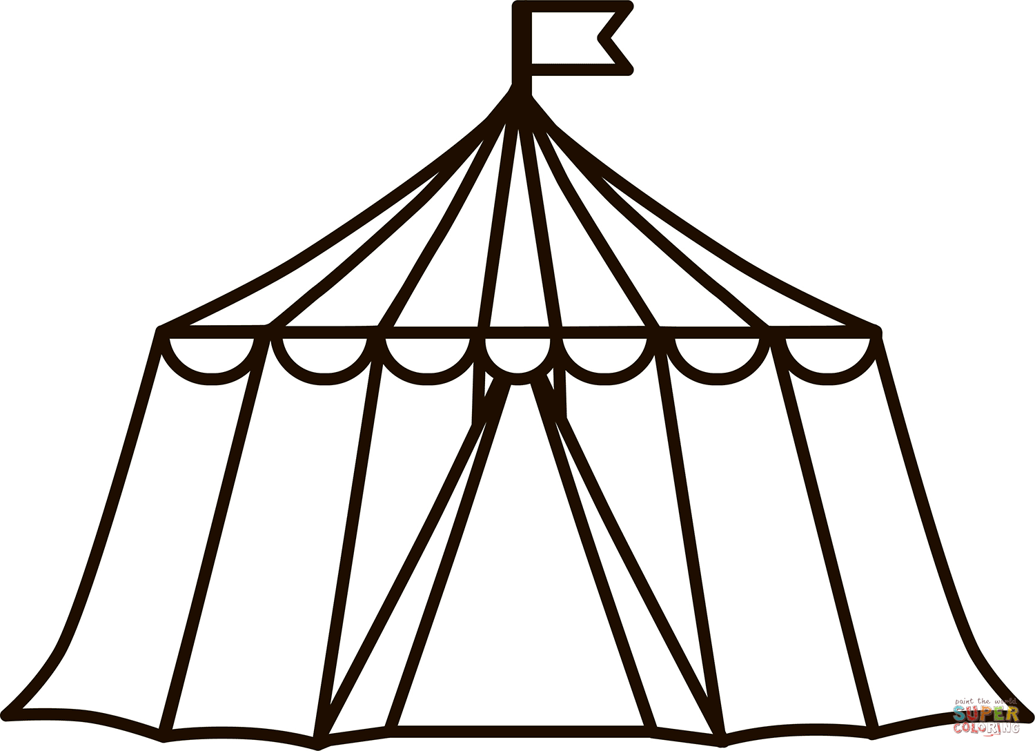 Google image result for httpswwwsupercoloringsitesdefaultfilesstylescoloringfuâ in free printable coloring printable coloring pages circus tent craft