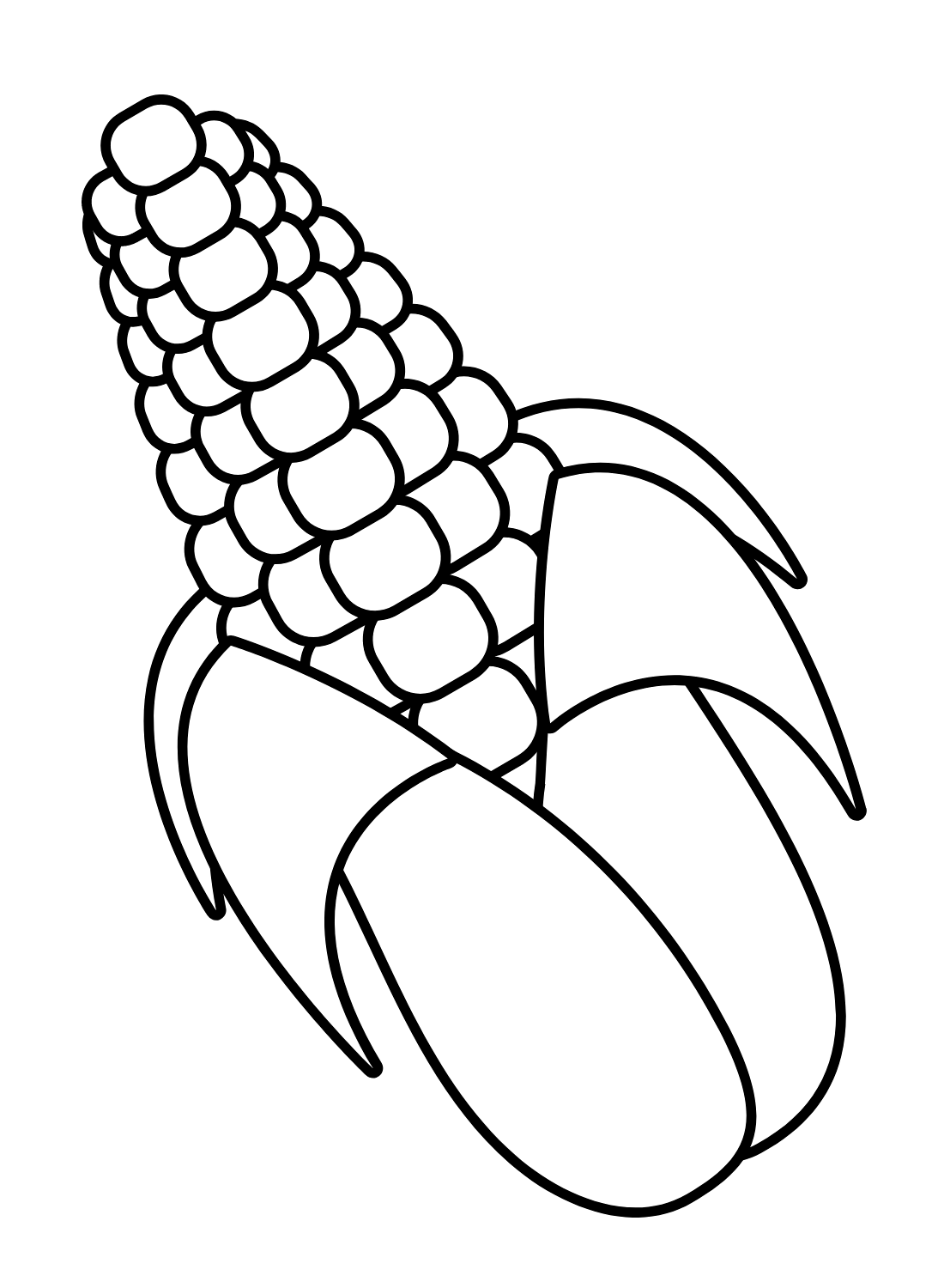 Corn coloring pages printable for free download