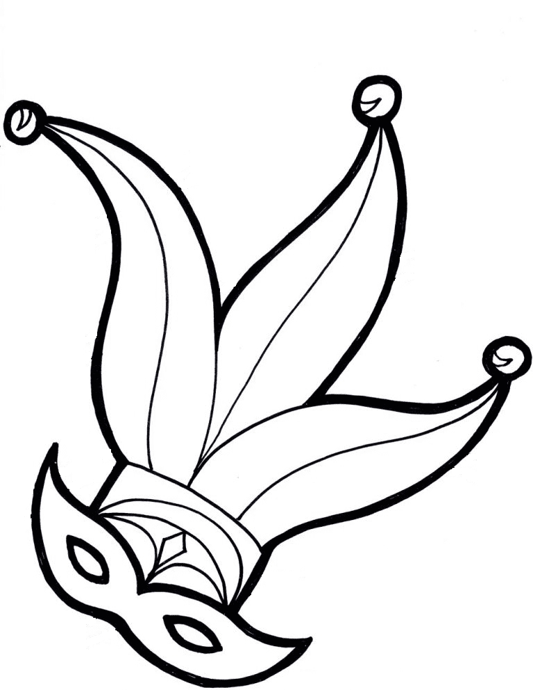 Mardi gras coloring pages