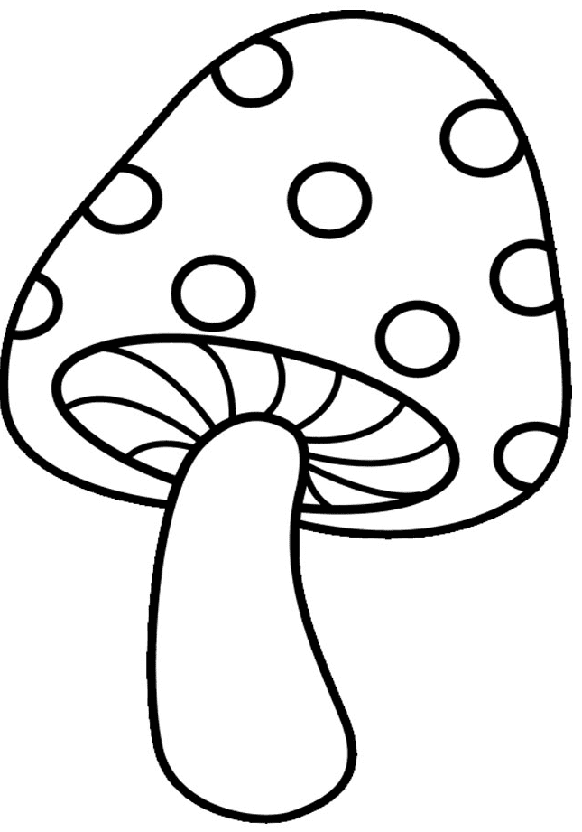 Mushroom coloring pages printable for free download