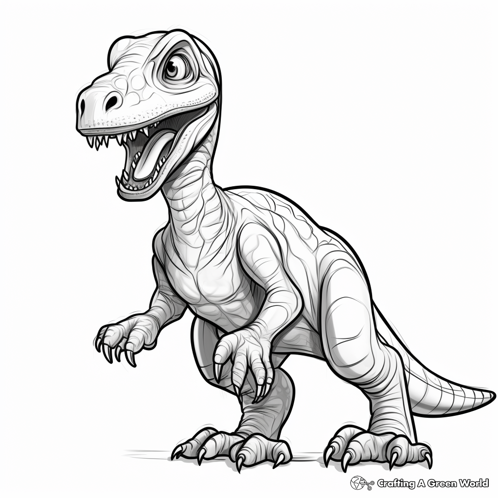 Big dinosaur coloring pages