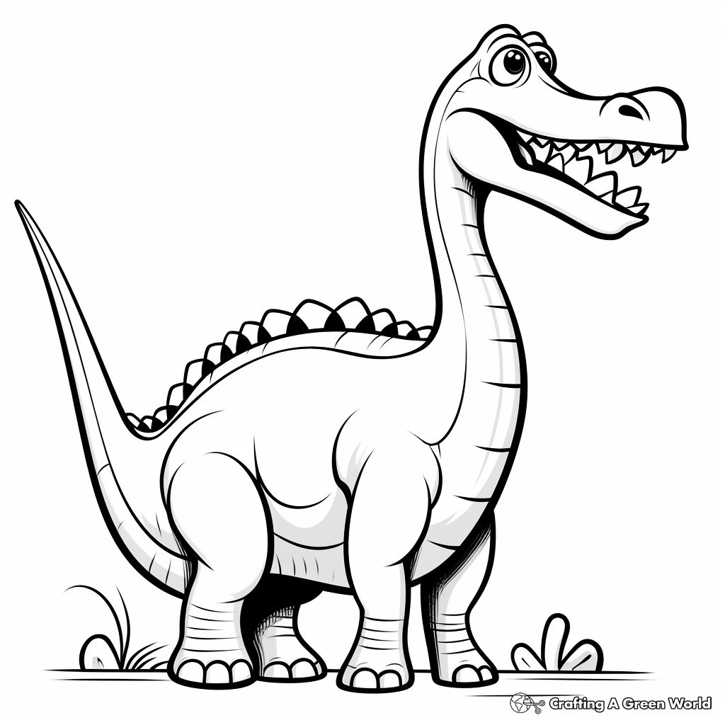 Big dinosaur coloring pages