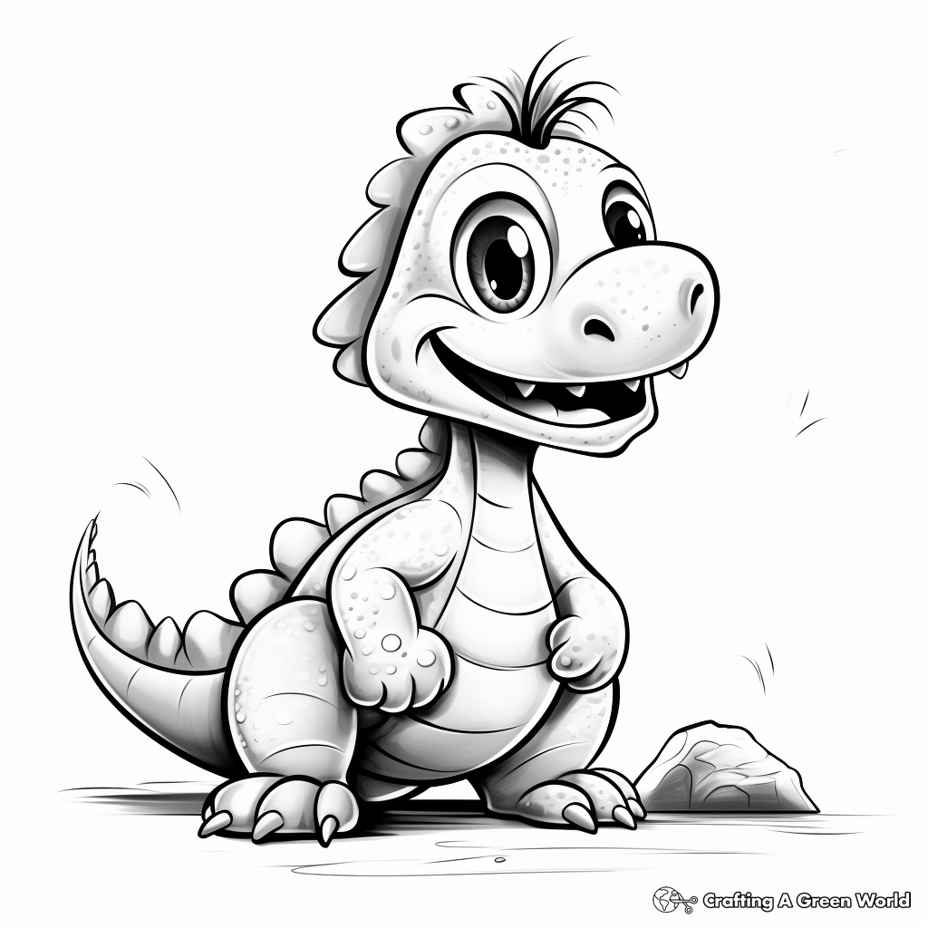 Realistic dinosaur coloring pages