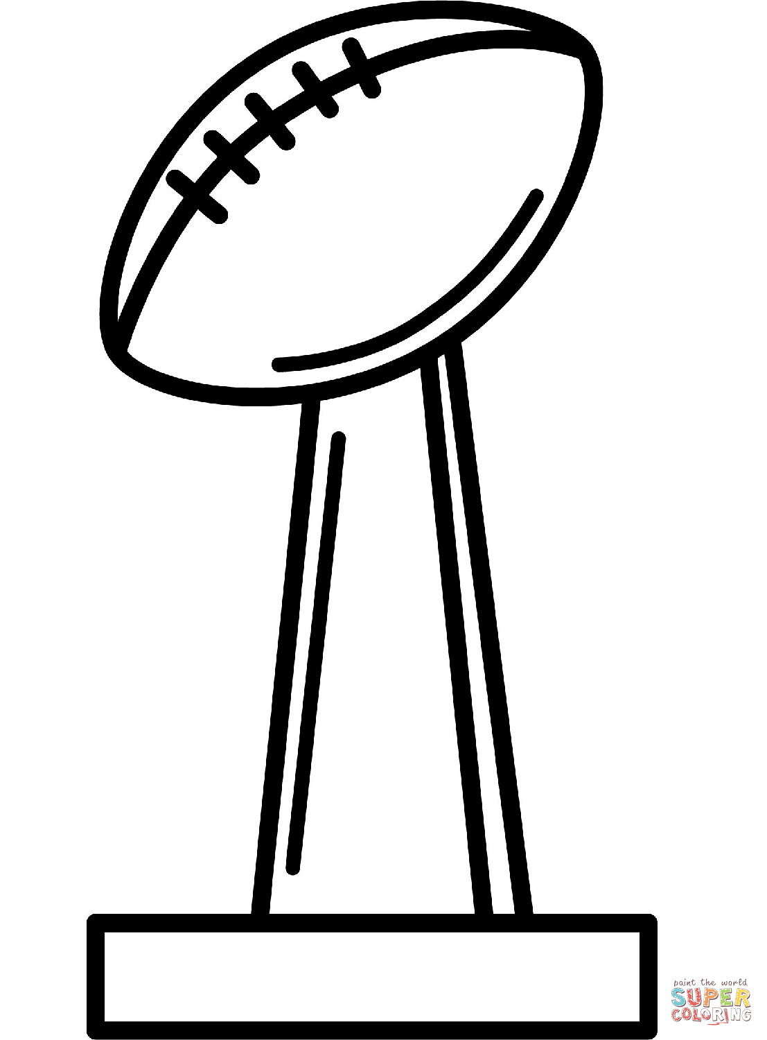 Super bowl coloring page free printable coloring pages