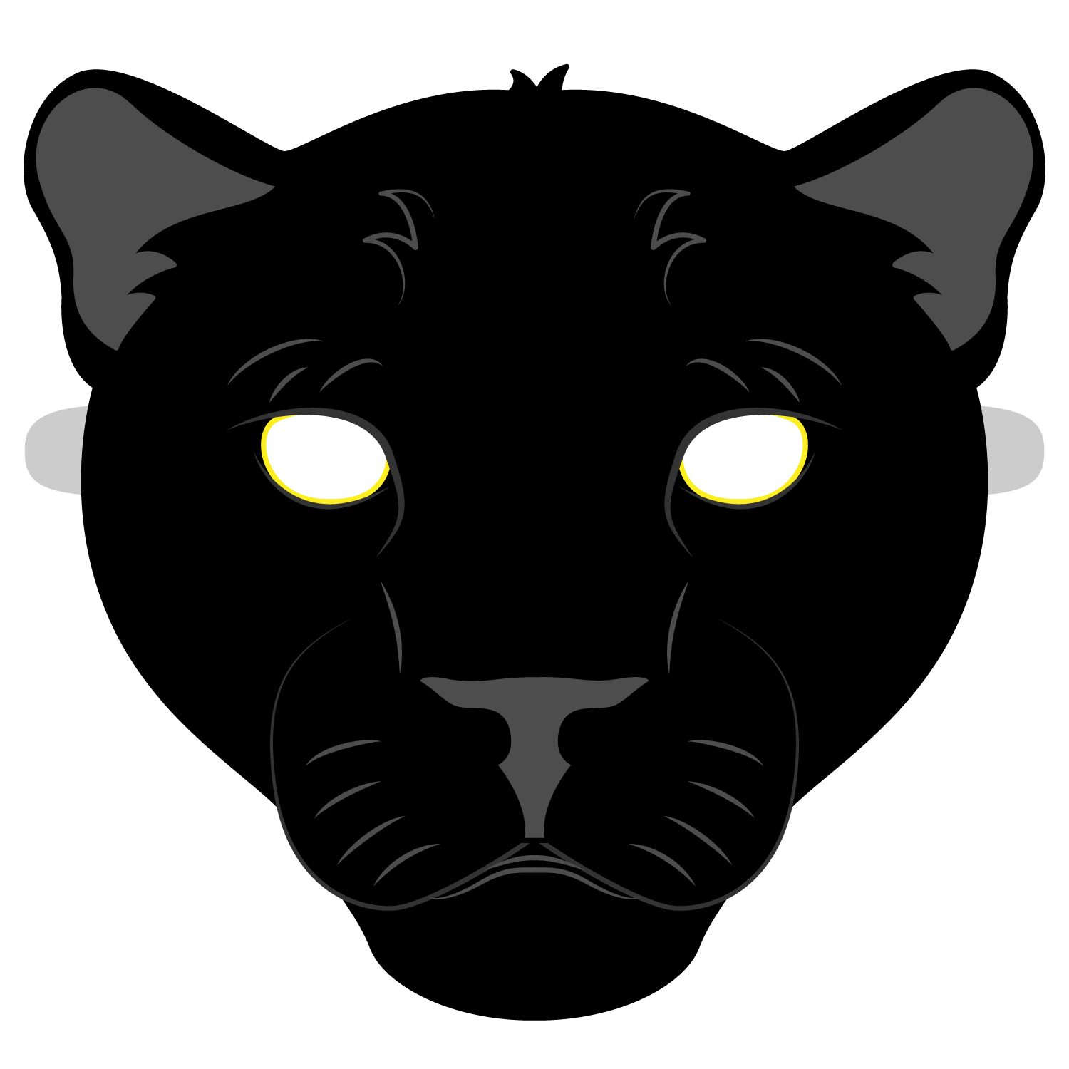 Panther mask template free printable papercraft templates