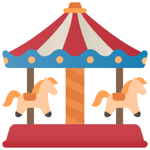 Carousel amethys design lineal color icon