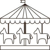 Carousel coloring pages free coloring pages