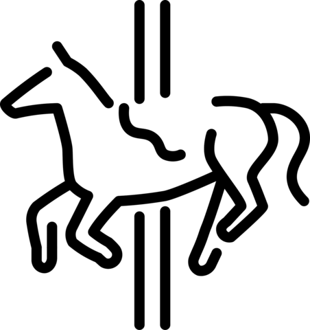 Carousel horse coloring page free printable coloring pages