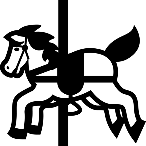 Carousel horse coloring page free printable coloring pages