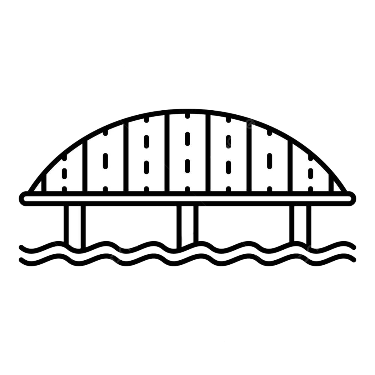 Vector de contorno de icono de puente de carretera png autopista coche negocio png y vector para dcargar gratis