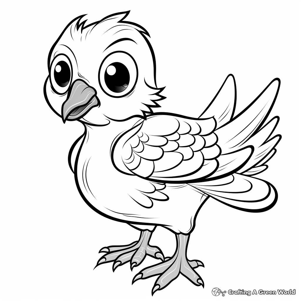 Pigeon coloring pages