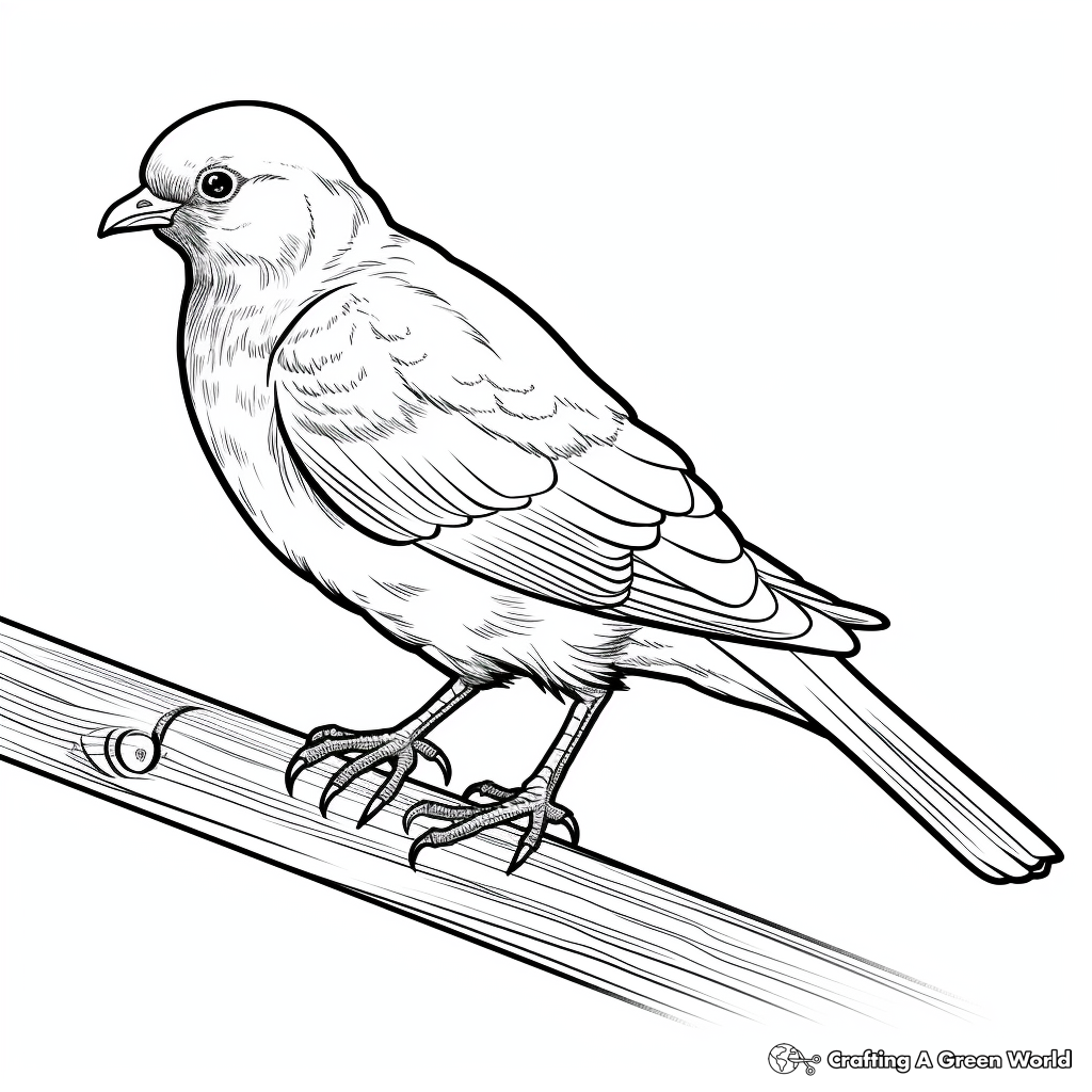 Pigeon coloring pages