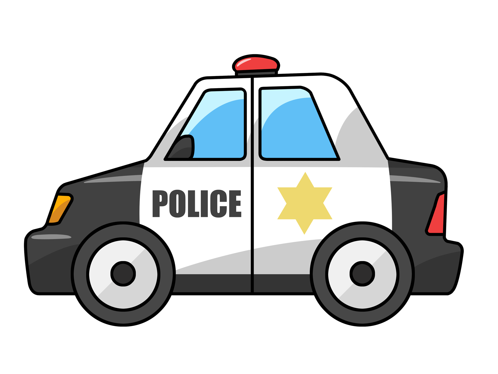 Free to use public domain police car clip art