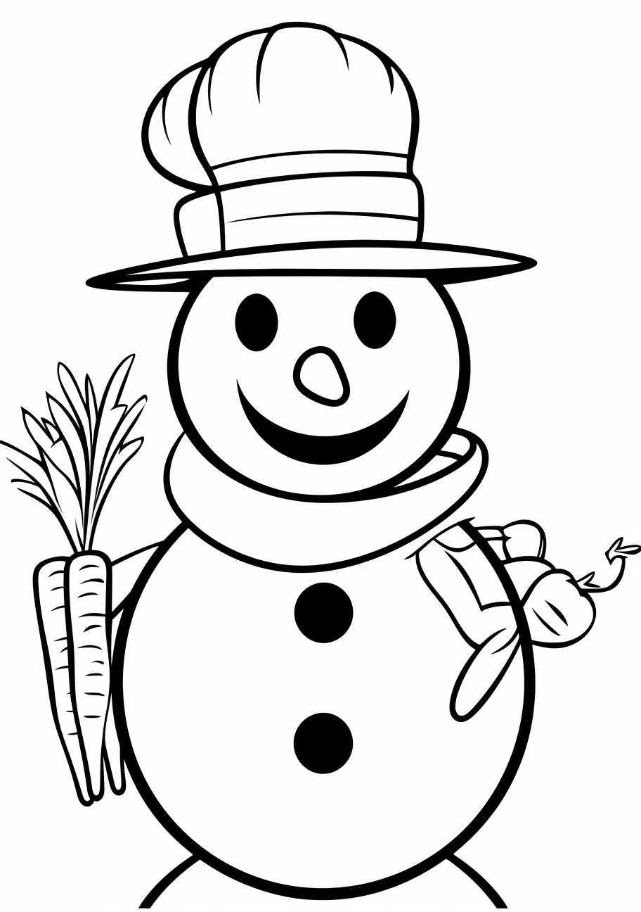 Creative snowman coloring ideas and inspirations