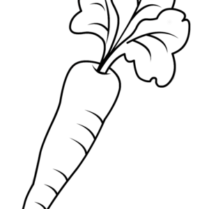 Carrot coloring pages printable for free download