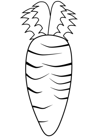 Carrot coloring page free printable coloring pages