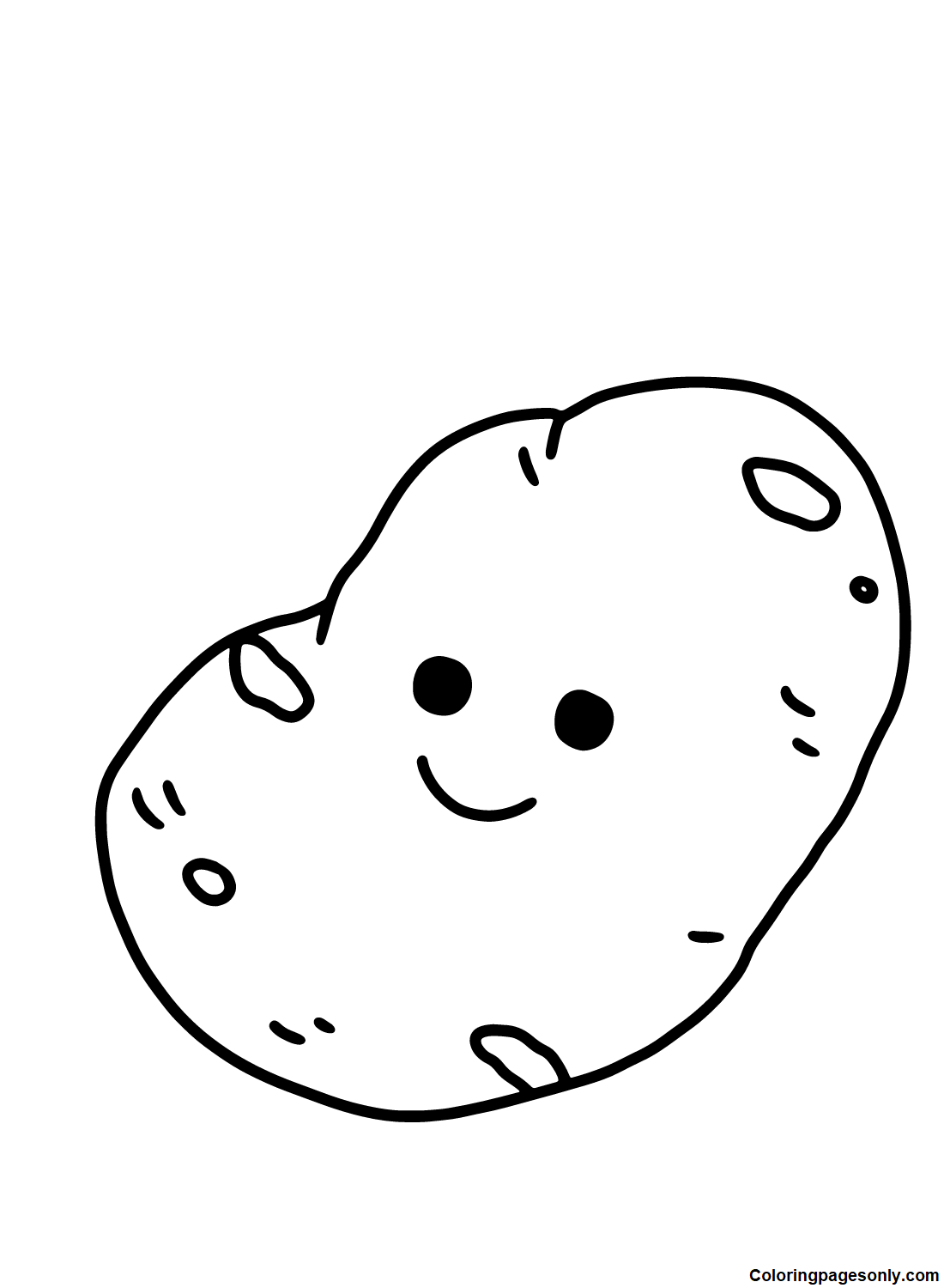 Potato coloring pages potatoes potato drawing vegetable coloring pages