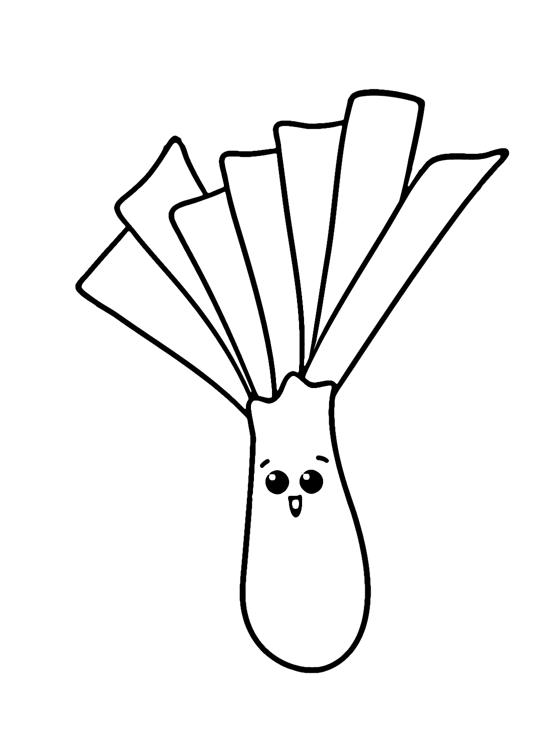 Leek coloring pages printable for free download