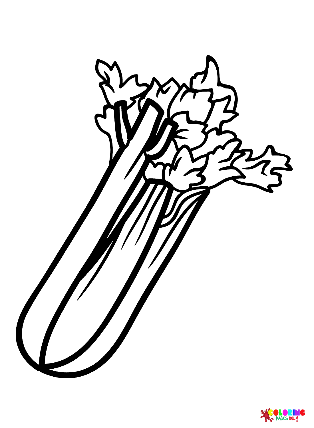 Celery coloring pages