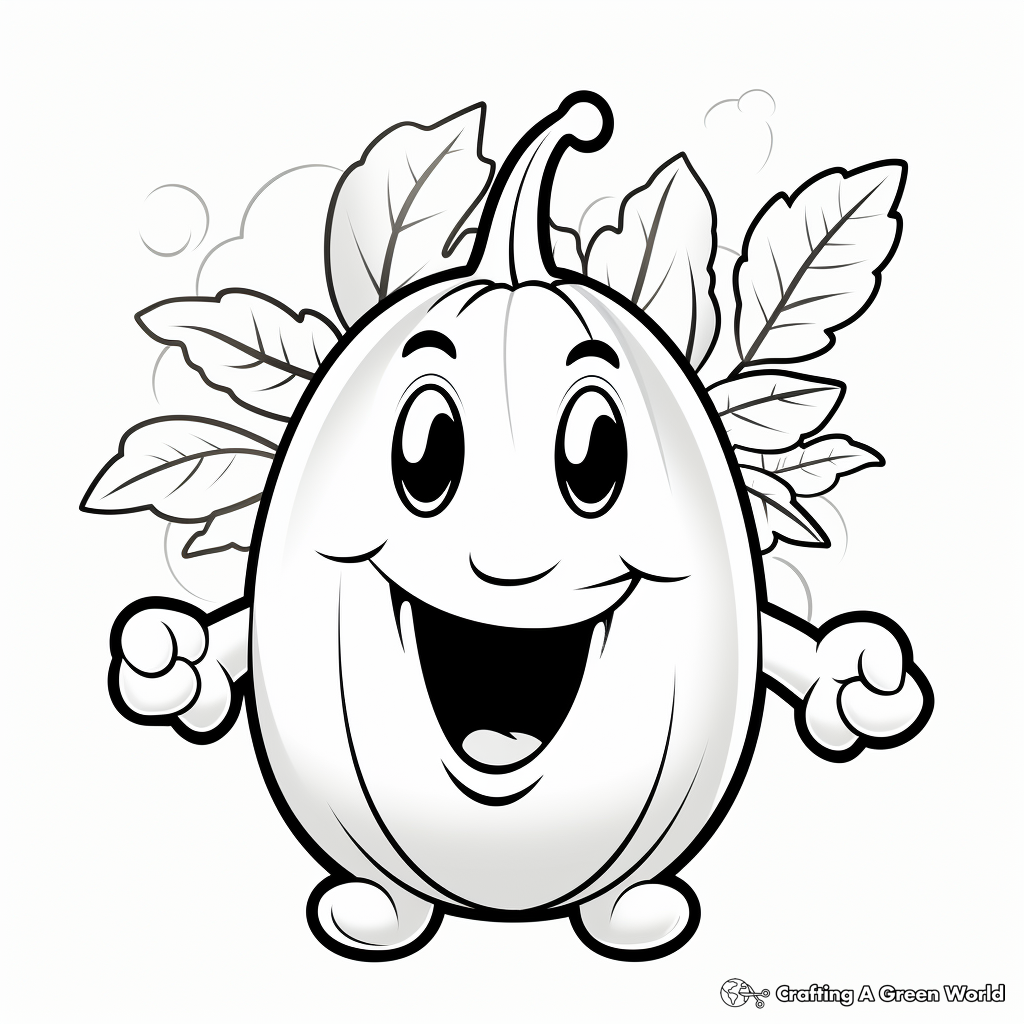 Vegetable coloring pages