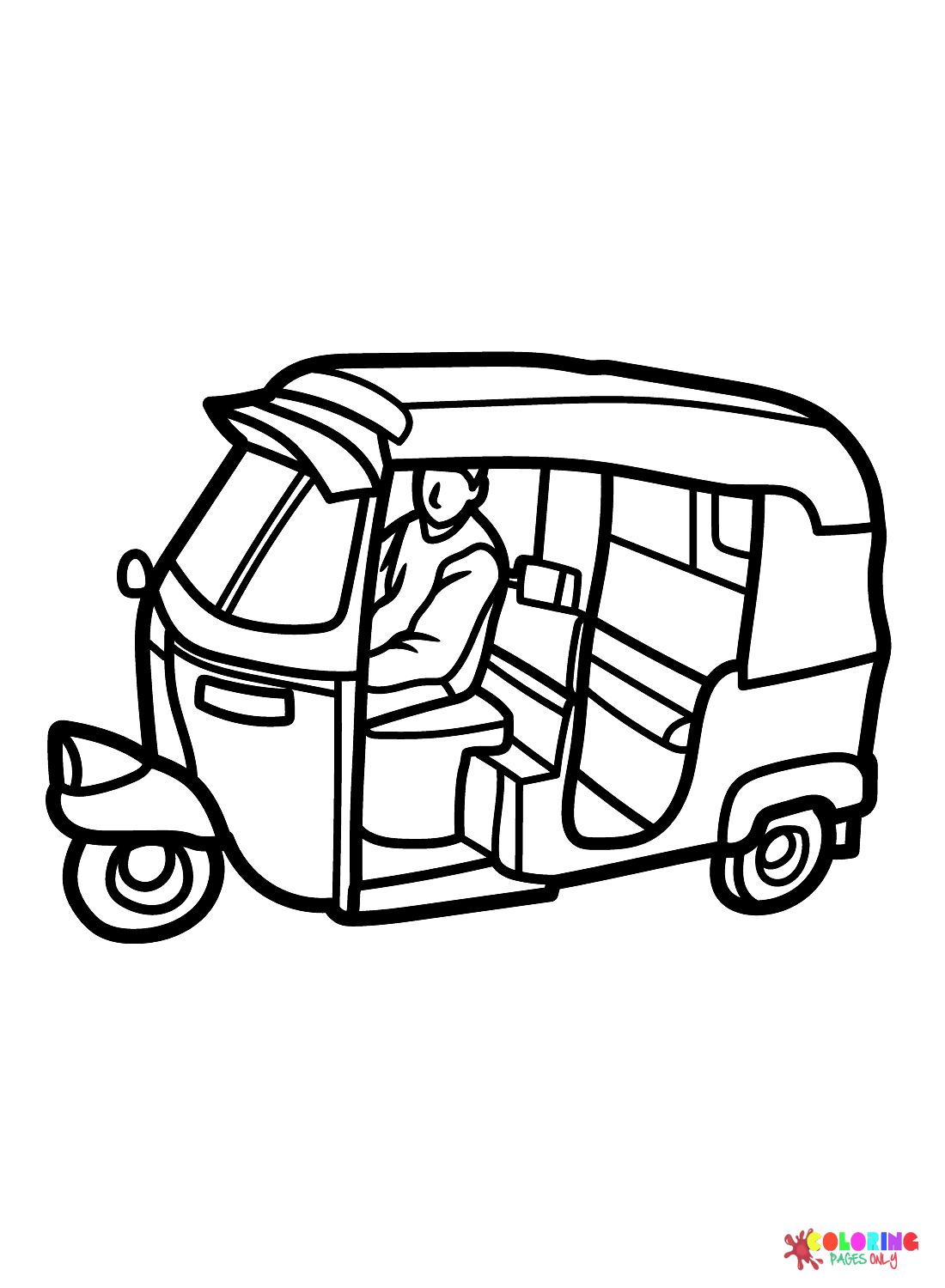 Tricycle coloring pages printable for free download