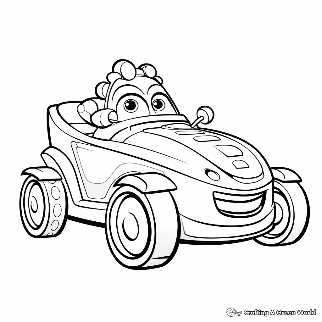 Derby car coloring pages