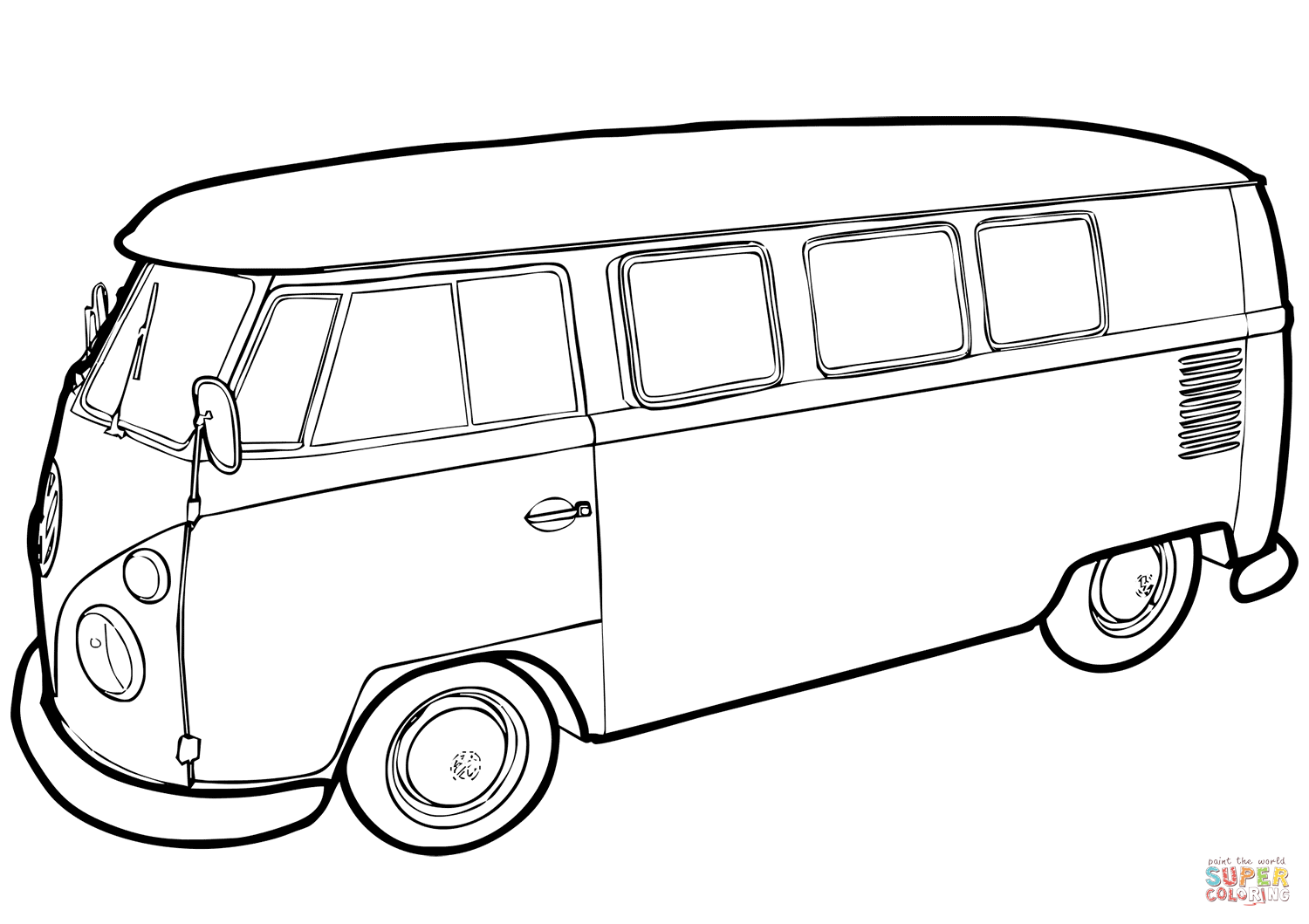 Vw bus t coloring page from volkswagen category select from printable crafts of cartoons nature animals bible and many â vw bus ausmalen ausmalbilder