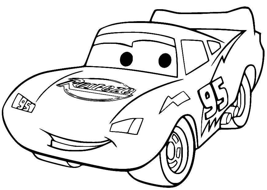 Lightning mcqueen coloring pages