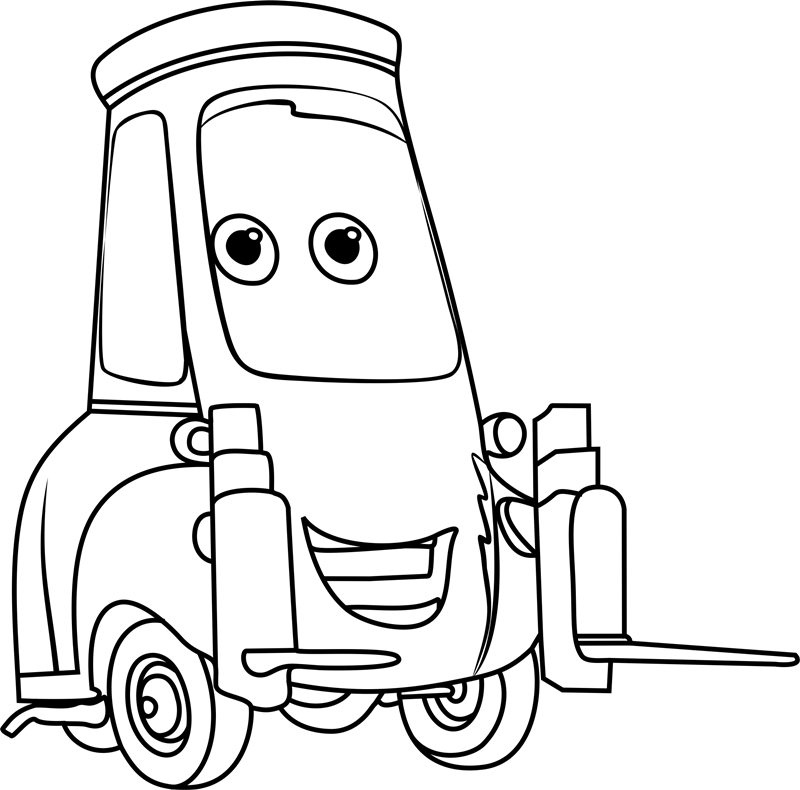 Happy tow master coloring page