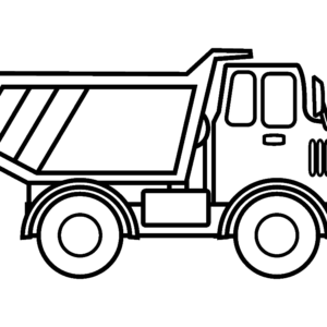 Dump truck coloring pages printable for free download