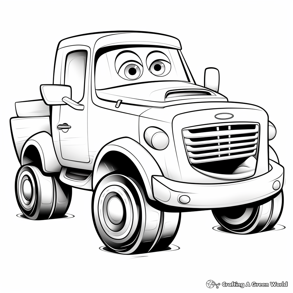 Cars and trucks coloring pages