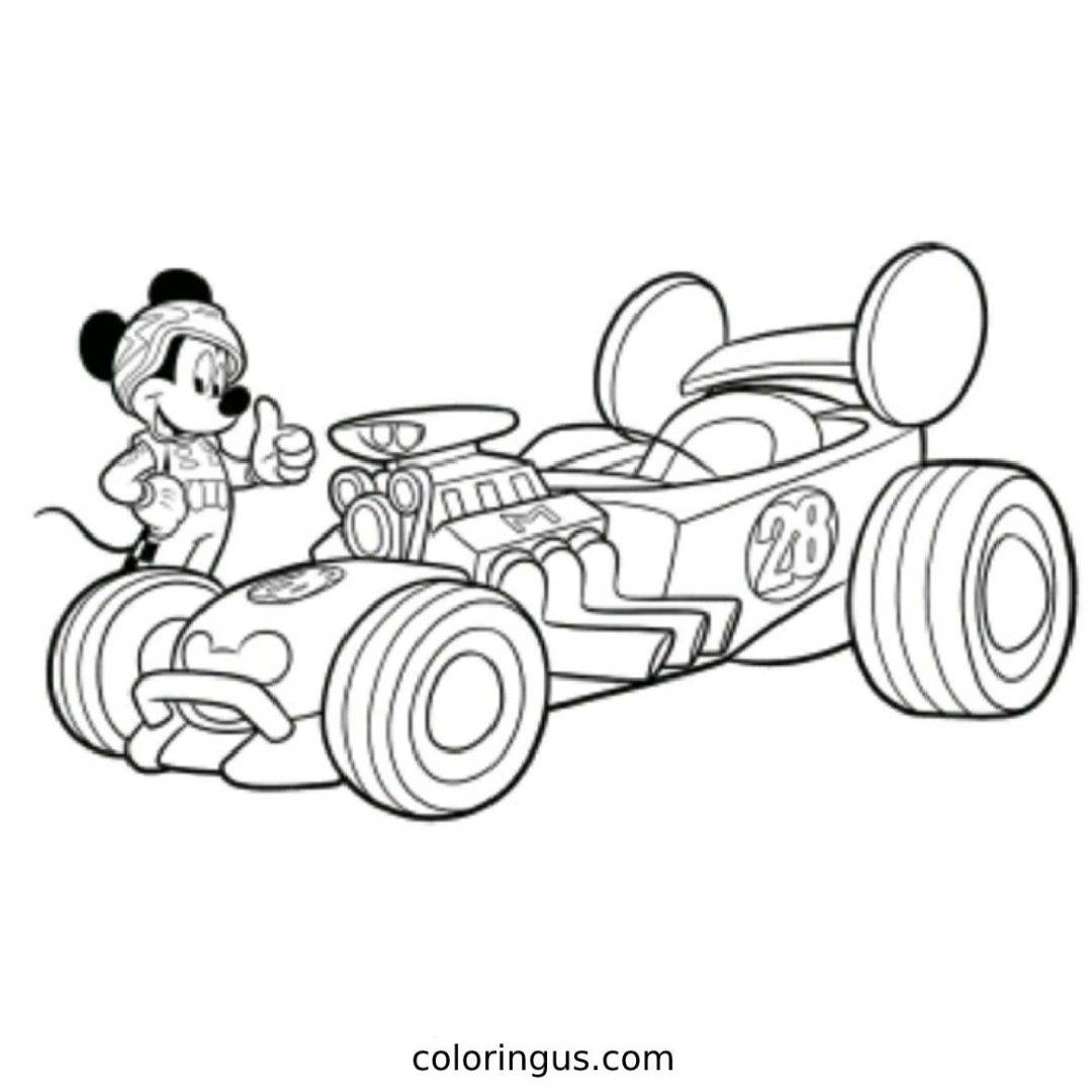 Mickey and the roadster racers coloring page mickey mouse coloring pages mickey coloring pages coloring pages