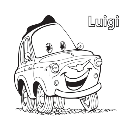 Coloriage luigi voiture coloriage coloriage cars coloriage