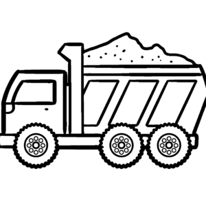 Dump truck coloring pages printable for free download