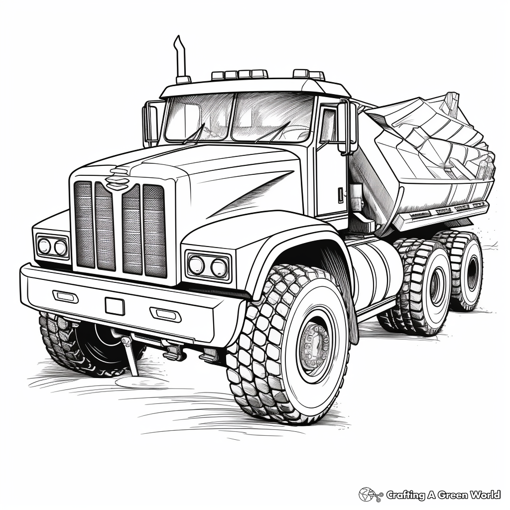 Truck coloring pages