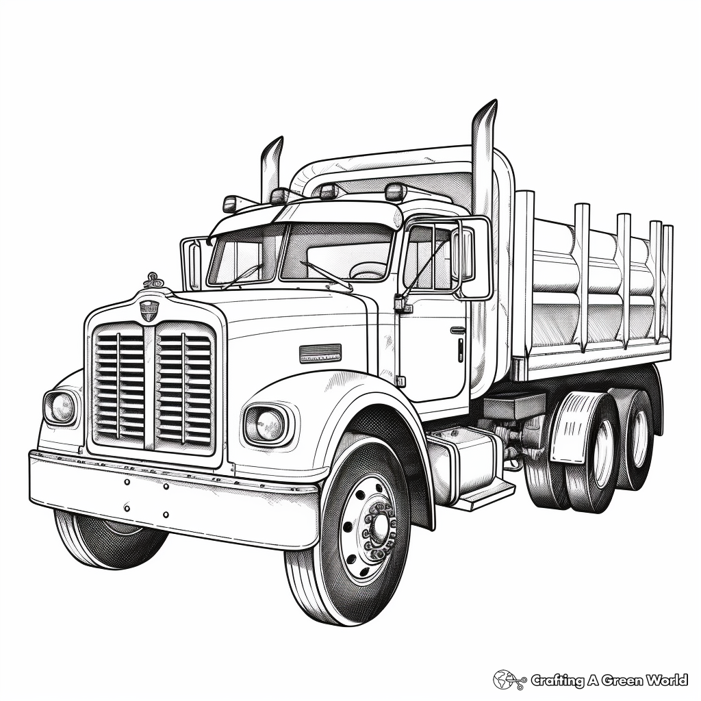 Old truck coloring pages