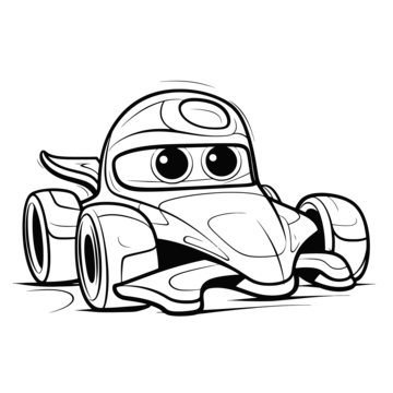 An image of a cartoon race car coloring page outline sketch drawing vector car drawing cartoon drawing wing drawing png and vector with transparent background for free download