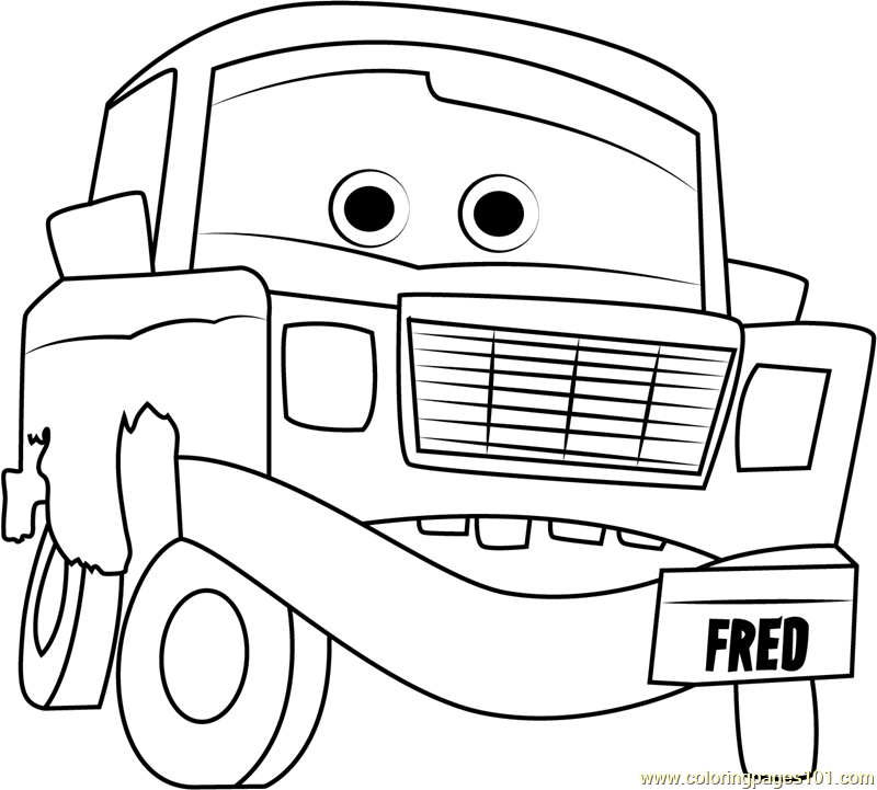 Fred coloring page for kids