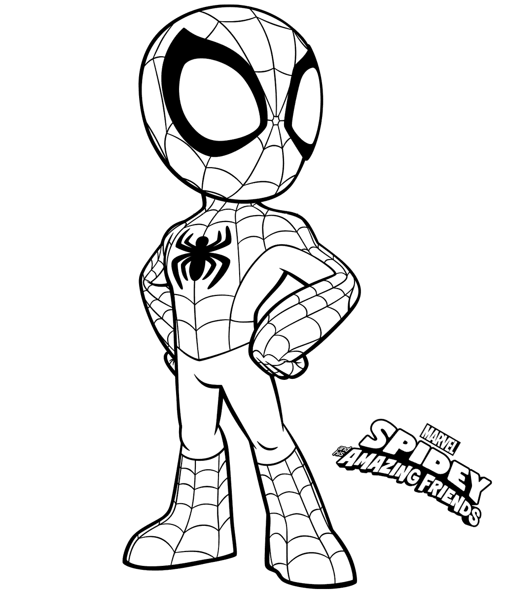 Marvel spidey and his amazing friends coloring pages printable pdf