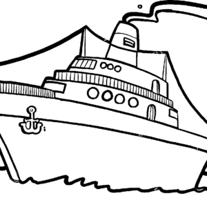 Boat coloring pages printable for free download