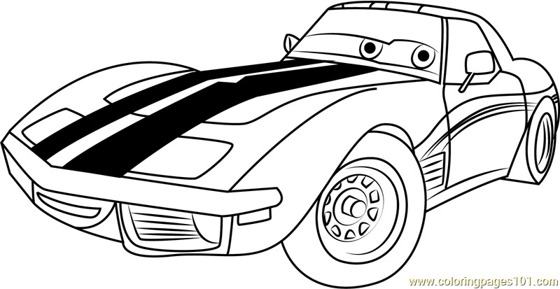 Cars disney coloring page for kids
