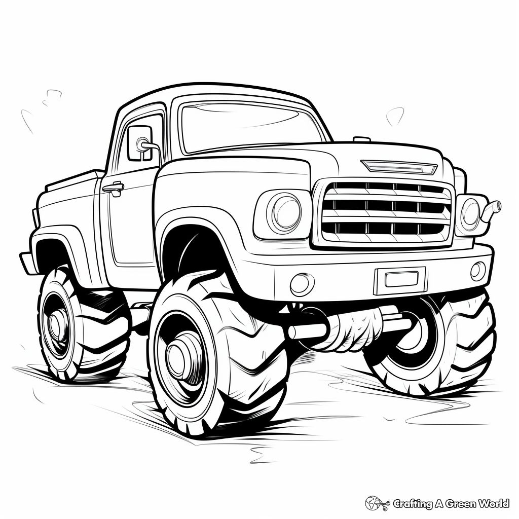 Cars and trucks coloring pages