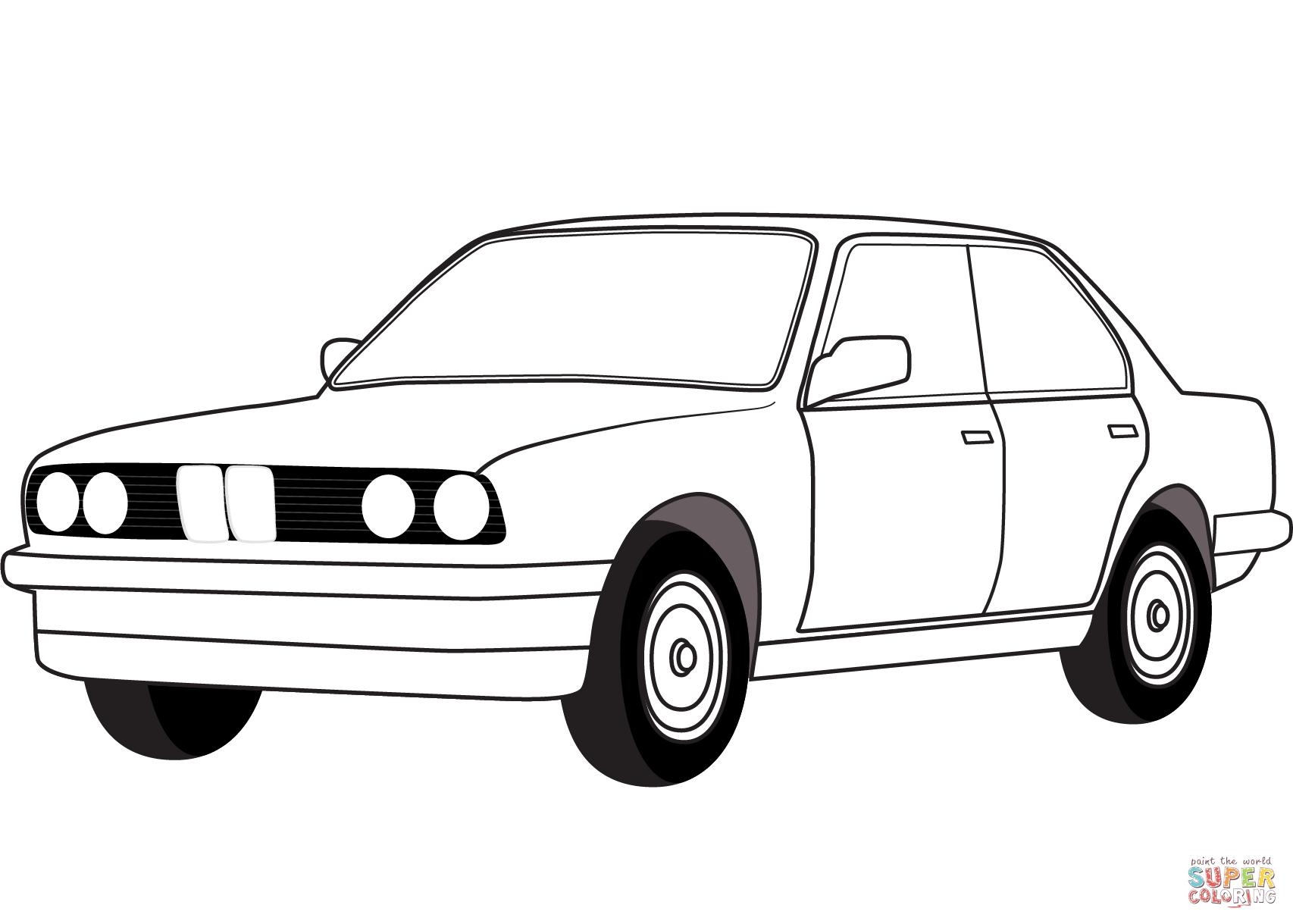 Bmw e coloring page free printable coloring pages