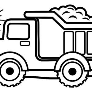 Dump truck coloring pages printable for free download