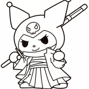 Kuromi coloring pages printable for free download