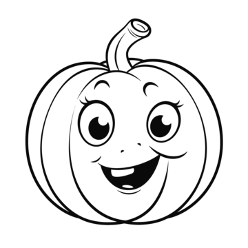 Cartoon pumpkin outline png transparent images free download vector files