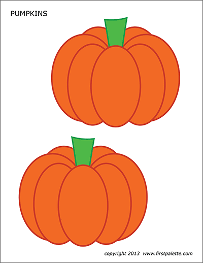 Pumpkins free printable templates coloring pages