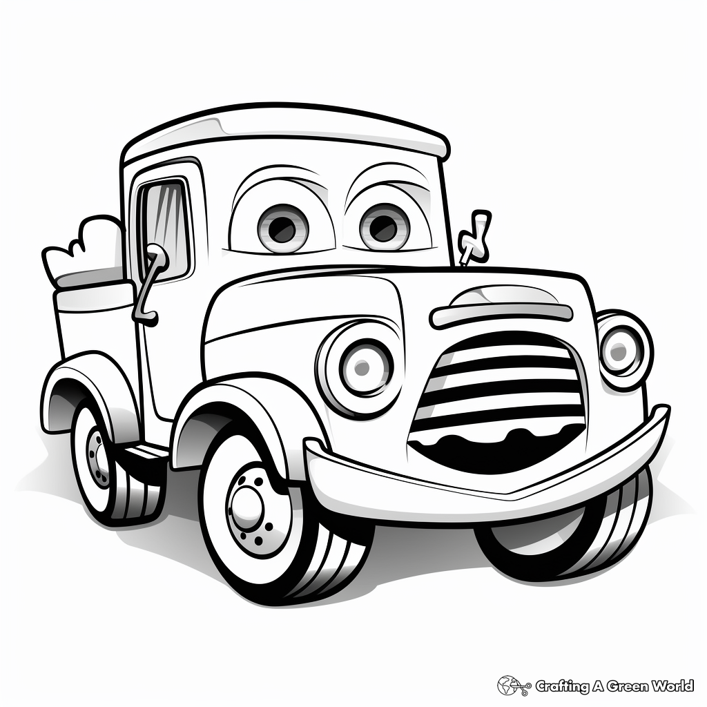 Cars and trucks coloring pages